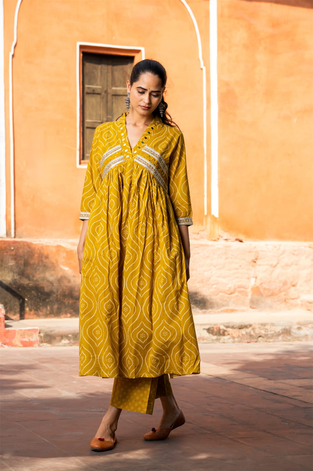 Heavy Cotton Festive Wear Palazzo Set