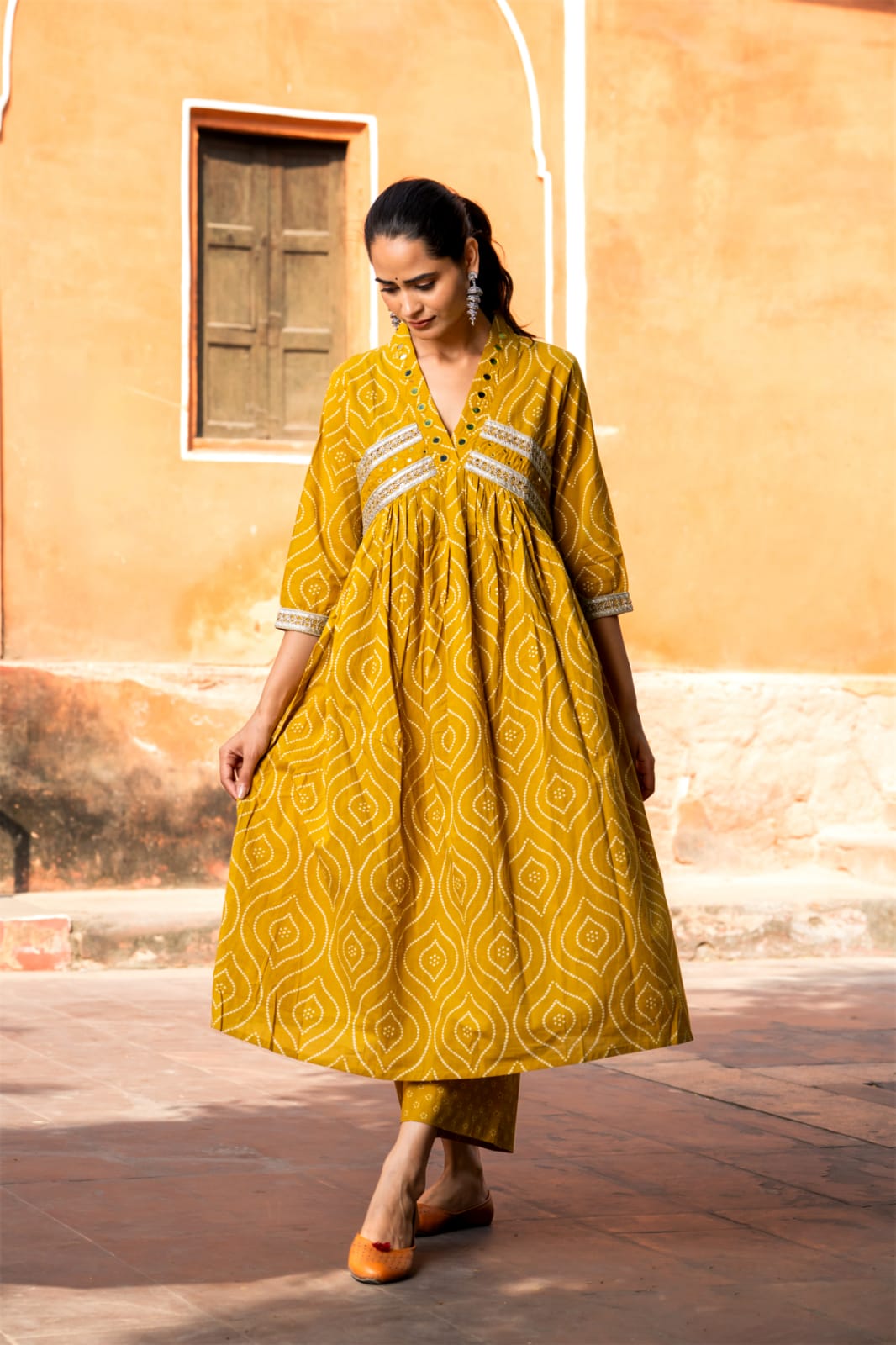 Heavy Cotton Festive Wear Palazzo Set