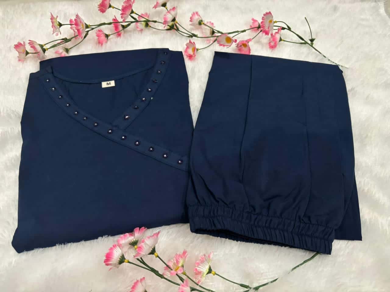 Heavy Cotton Party Wear 2 Piece Suit Set