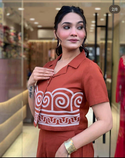 Heavy Cotton Flex Beautiful Co-Ord Set