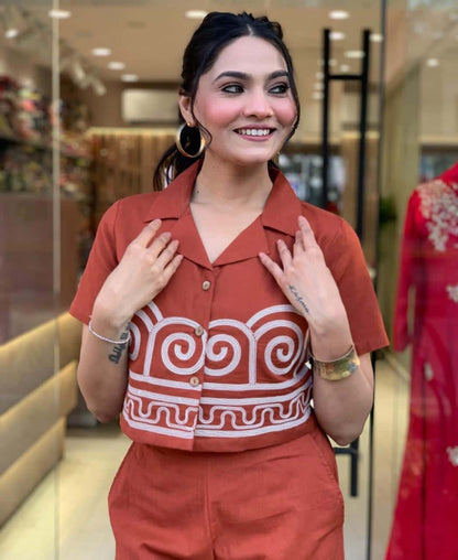 Heavy Cotton Flex Beautiful Co-Ord Set
