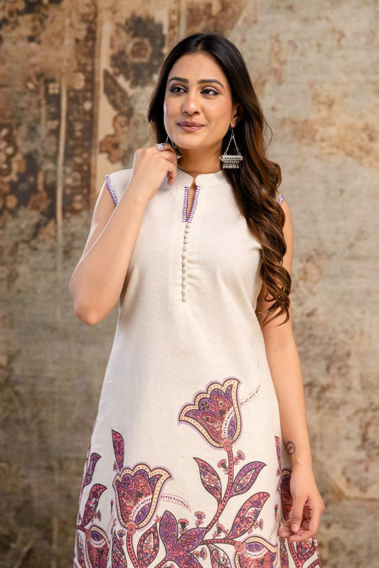 Cotton Flex Sleeveless Coord Set