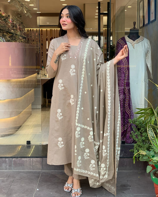 3-Piece Cotton Flex Ensemble