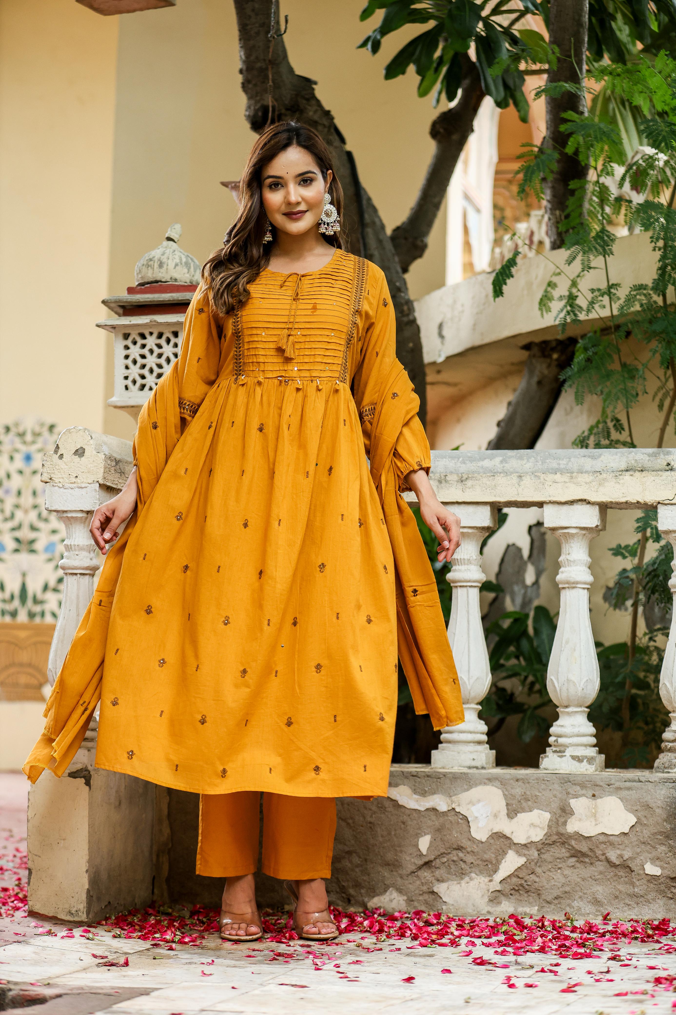 Heavy Embroidery 3 Piece Suit Set With Dupatta