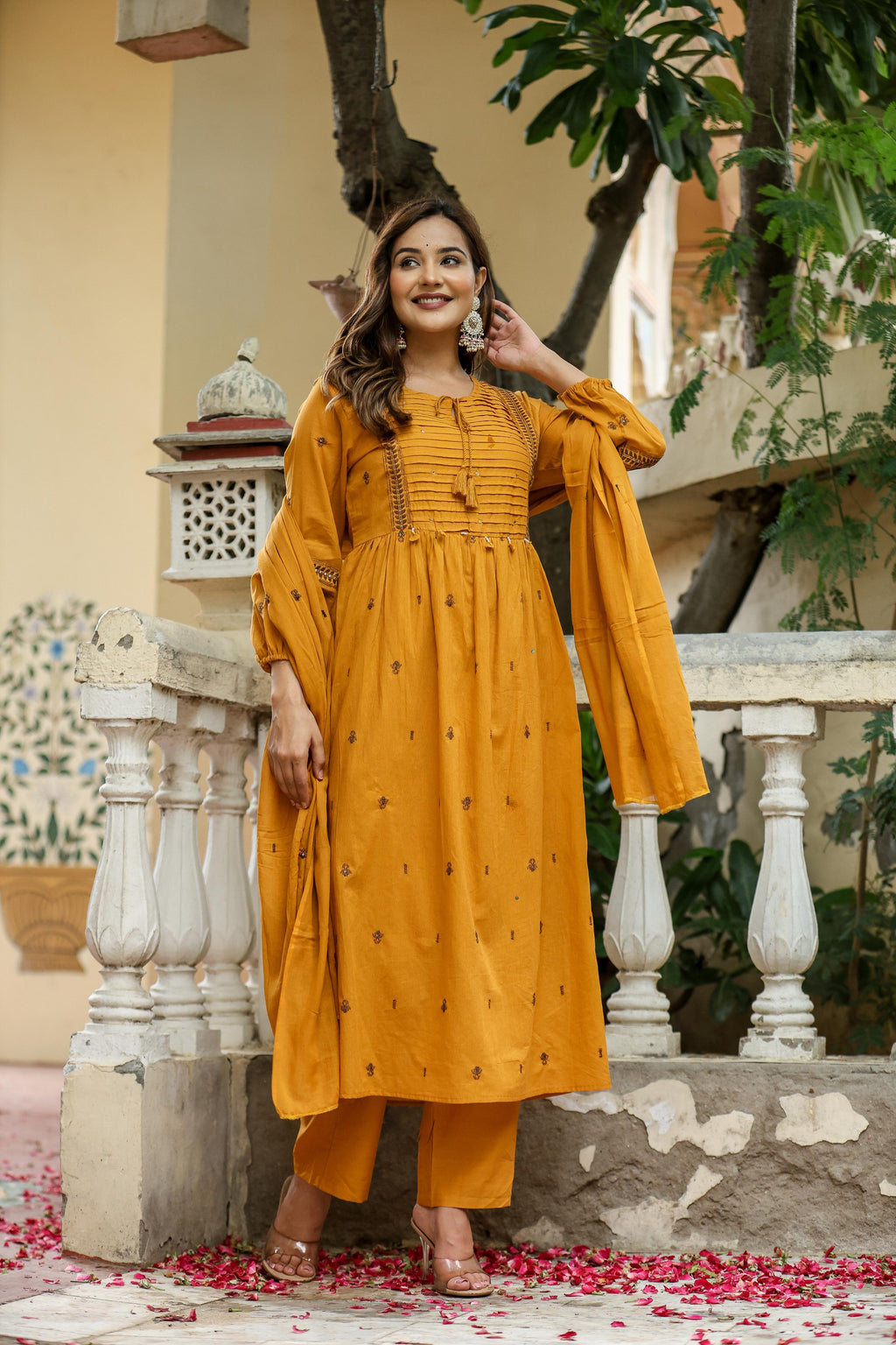 Heavy Embroidery 3 Piece Suit Set With Dupatta