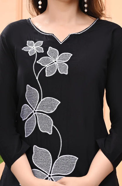 Pure Cotton Flower Print 2 Pcs Set