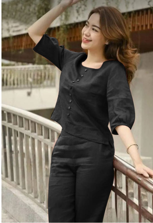 Premium Cotton Flex and bold shade of Full Sleeves Co-Ord set with two Side Pockets