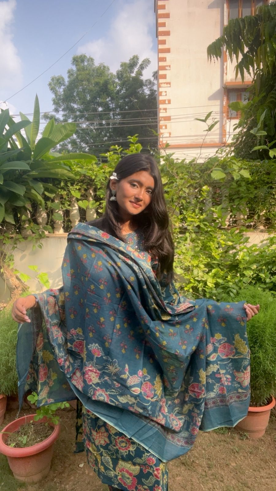 Amazing 3 Piece Suit Set With Dupatta