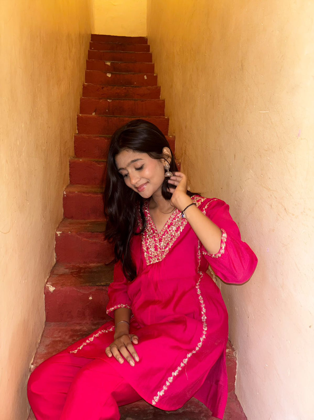 Heavy Muslin Silk Co-Ord Set