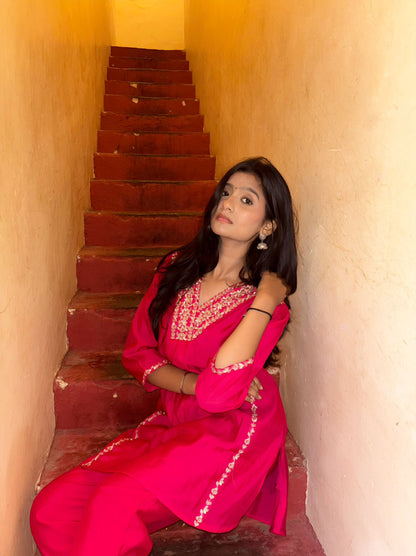 Heavy Muslin Silk Co-Ord Set