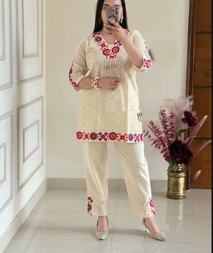 Very Beautiful 2 Piece Set With Embroider work