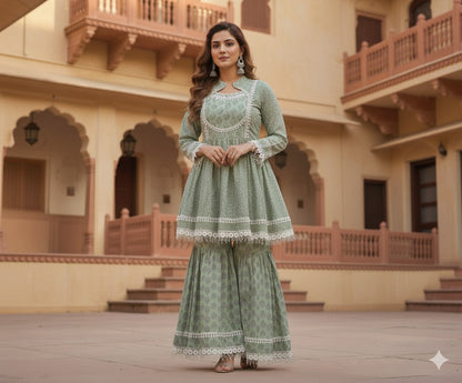 Sharara Set With Dupatta