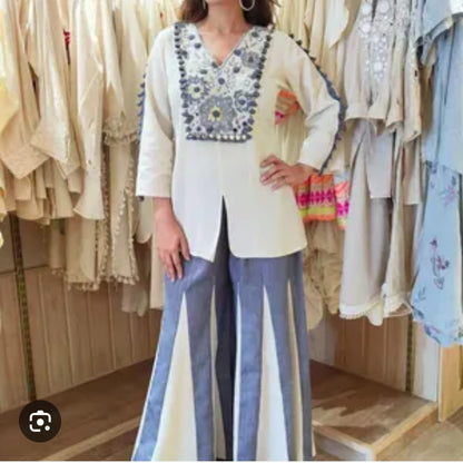 Hand-Embroidered Co-Ord Set