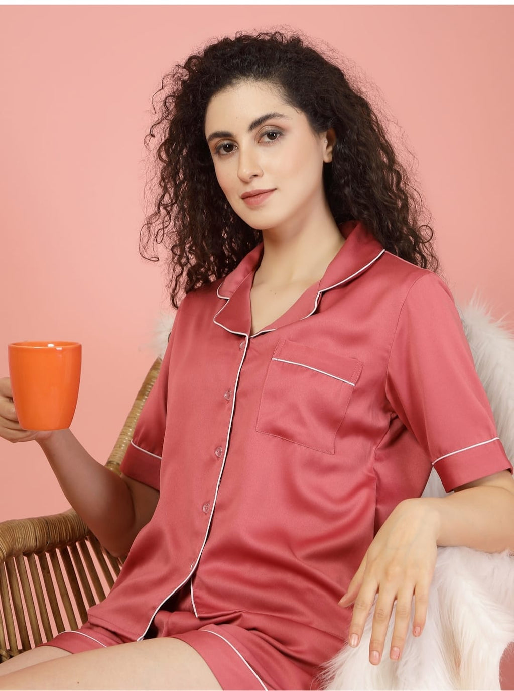 Pure Poly Satin Night Co-Ord Set