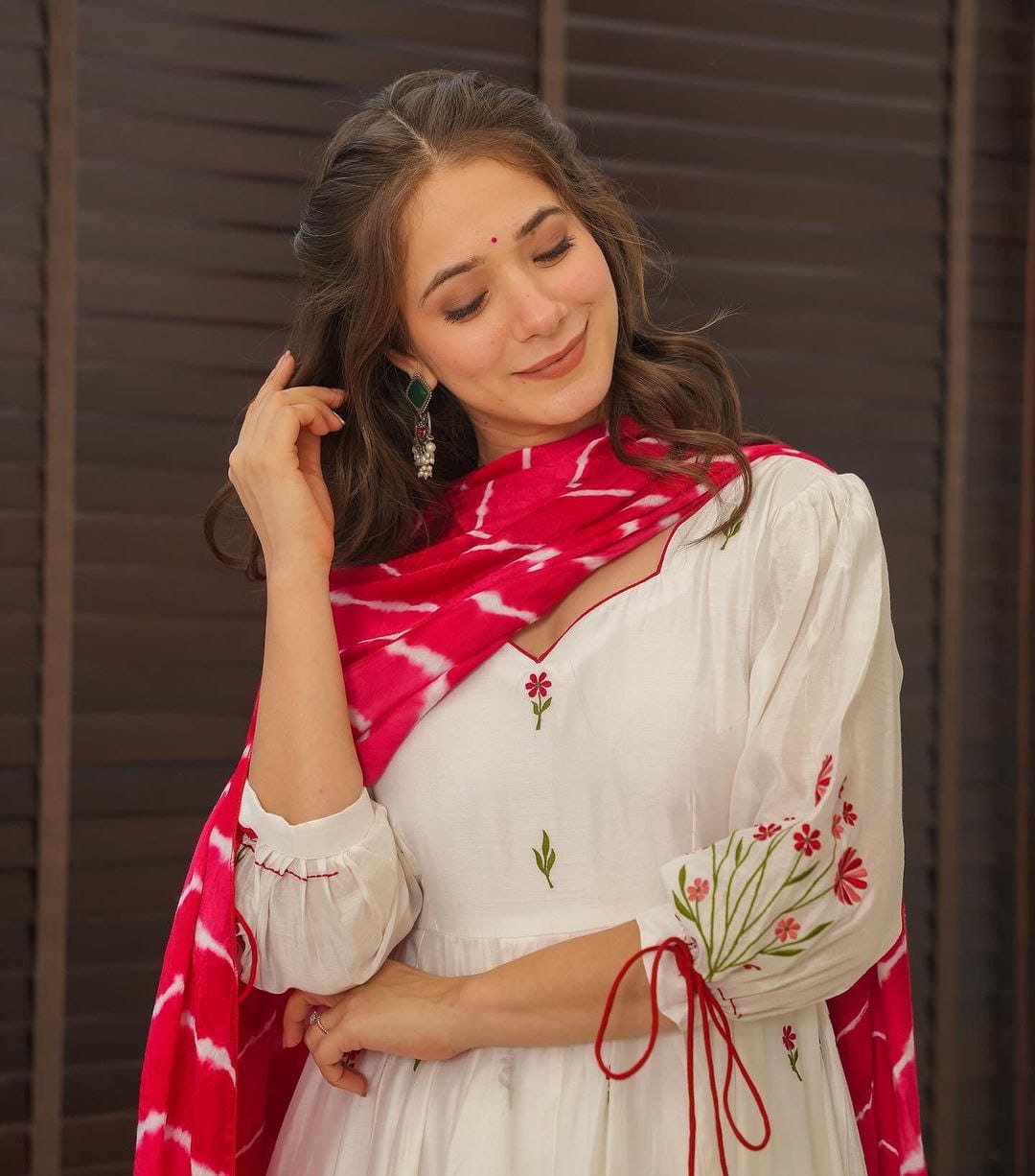 Premium Roman Silk Anarkali Suit Set✨ 💫