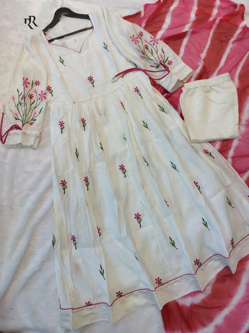 Premium Roman Silk Anarkali Suit Set✨ 💫