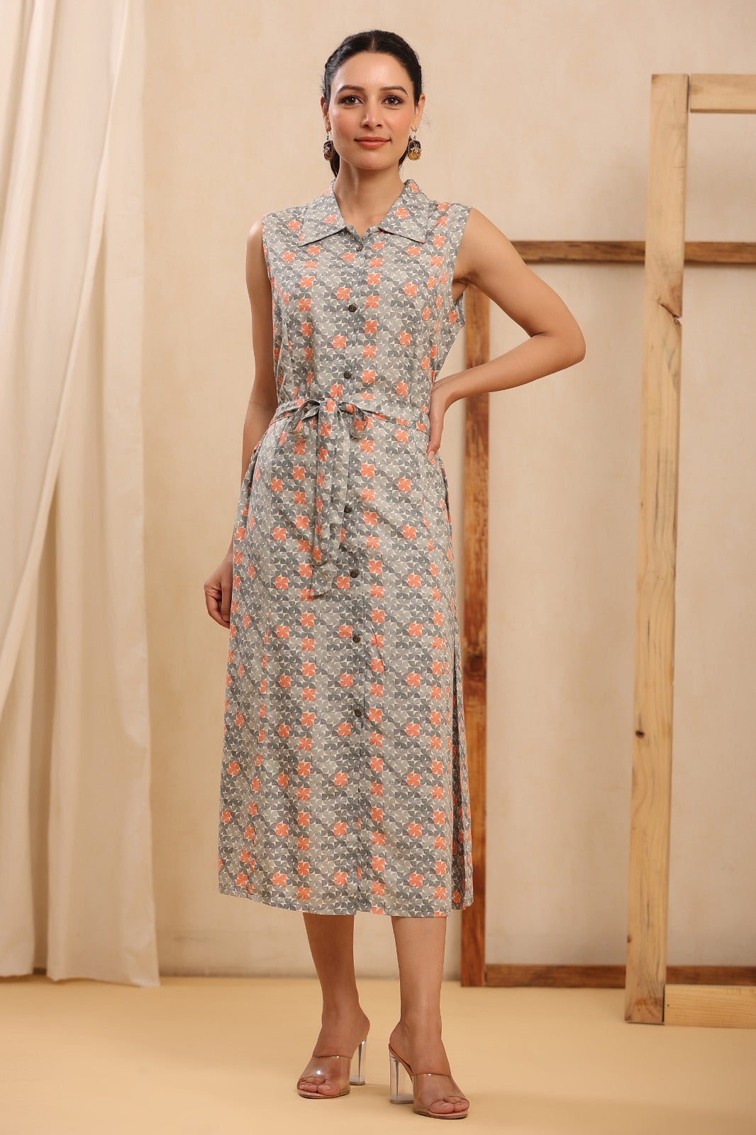 The Modern Classic Summer Bloom Belted Midi