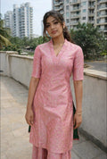Handwoven Banarasi Brocade Kurta With Sharara An Gota Work Dupatta