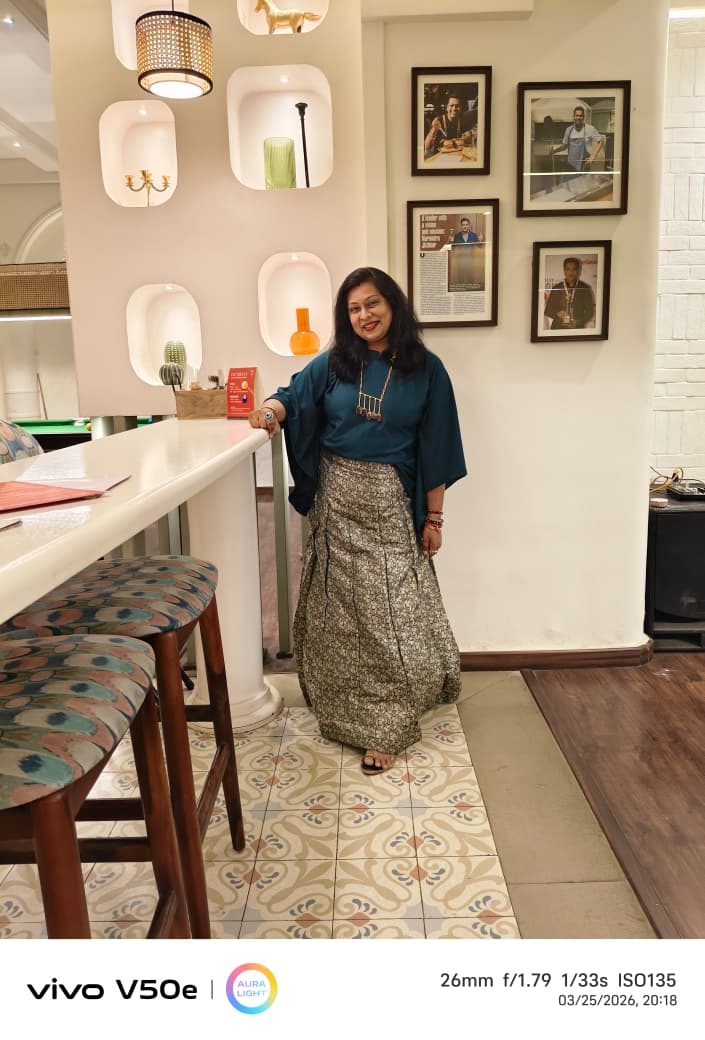 Black And Green Knit Top & Regal Gold Brocade Lehenga Skirt