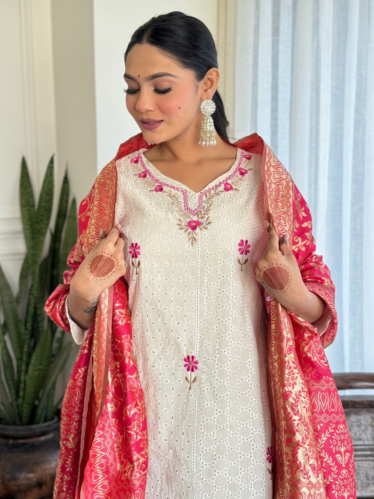 SOUTH COTTON SUIT SET FOR PARTY FESTIVE WEAR WITH HEAVY DUPATTA