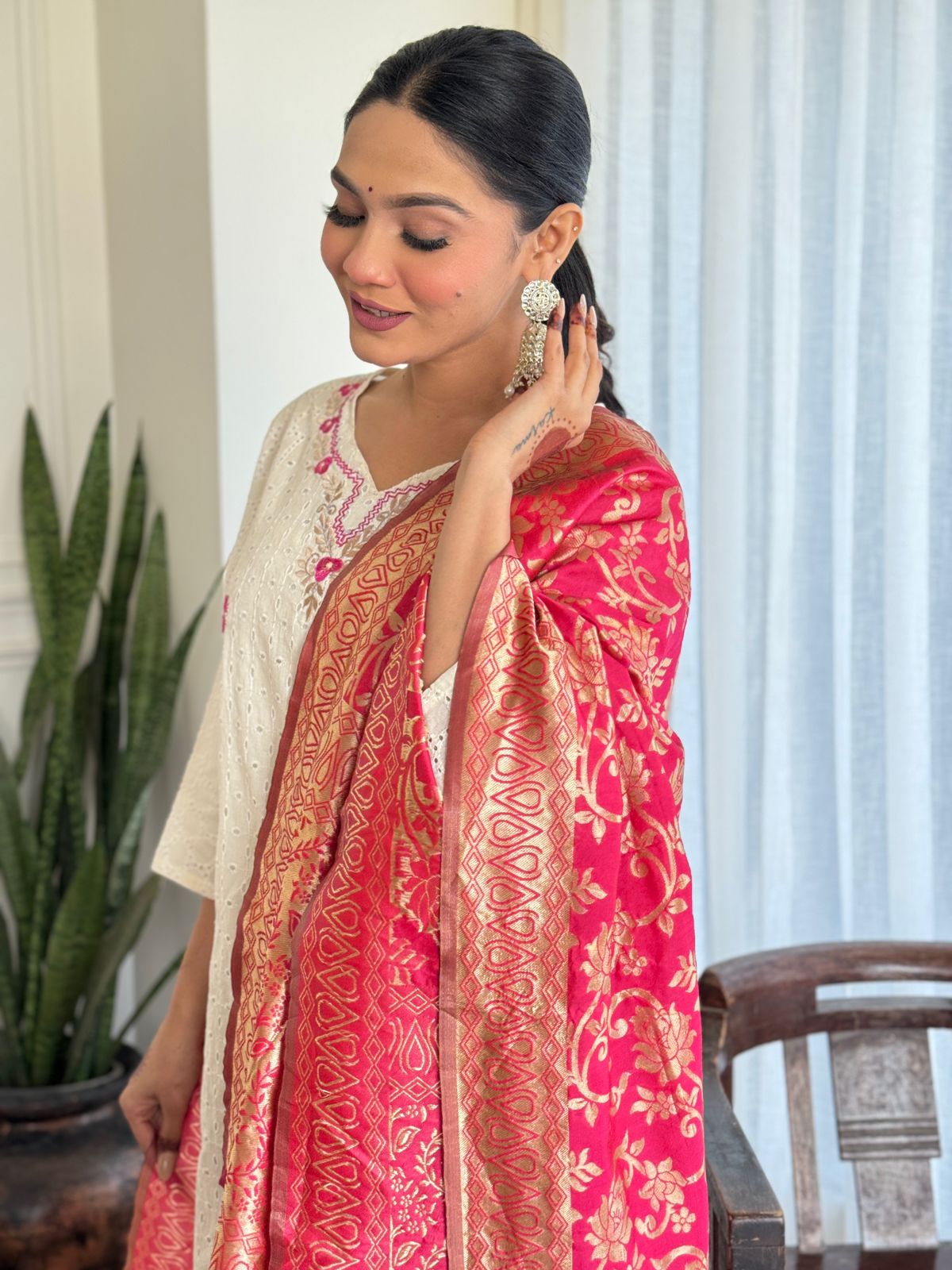 SOUTH COTTON SUIT SET FOR PARTY FESTIVE WEAR WITH HEAVY DUPATTA