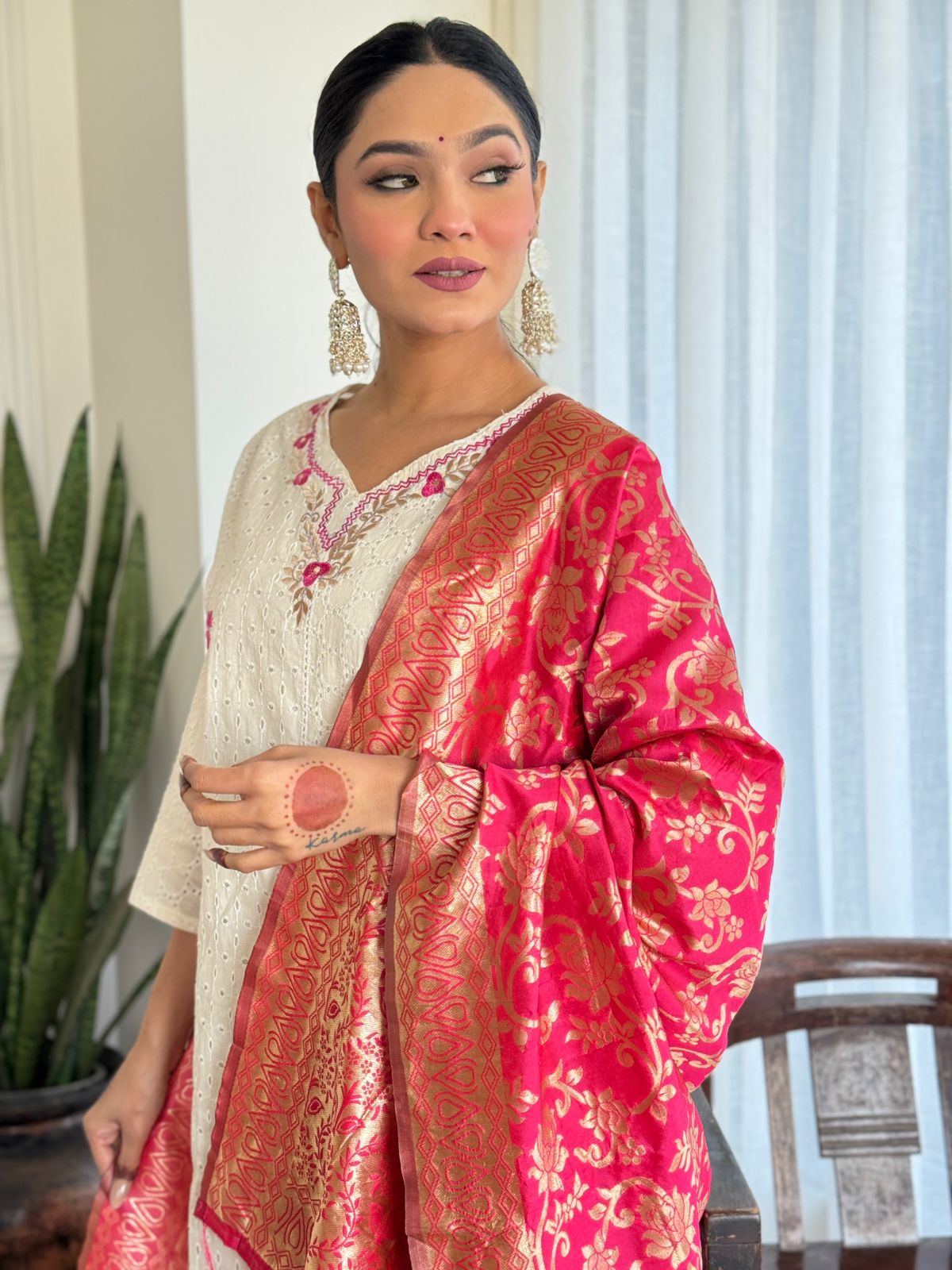 SOUTH COTTON SUIT SET FOR PARTY FESTIVE WEAR WITH HEAVY DUPATTA