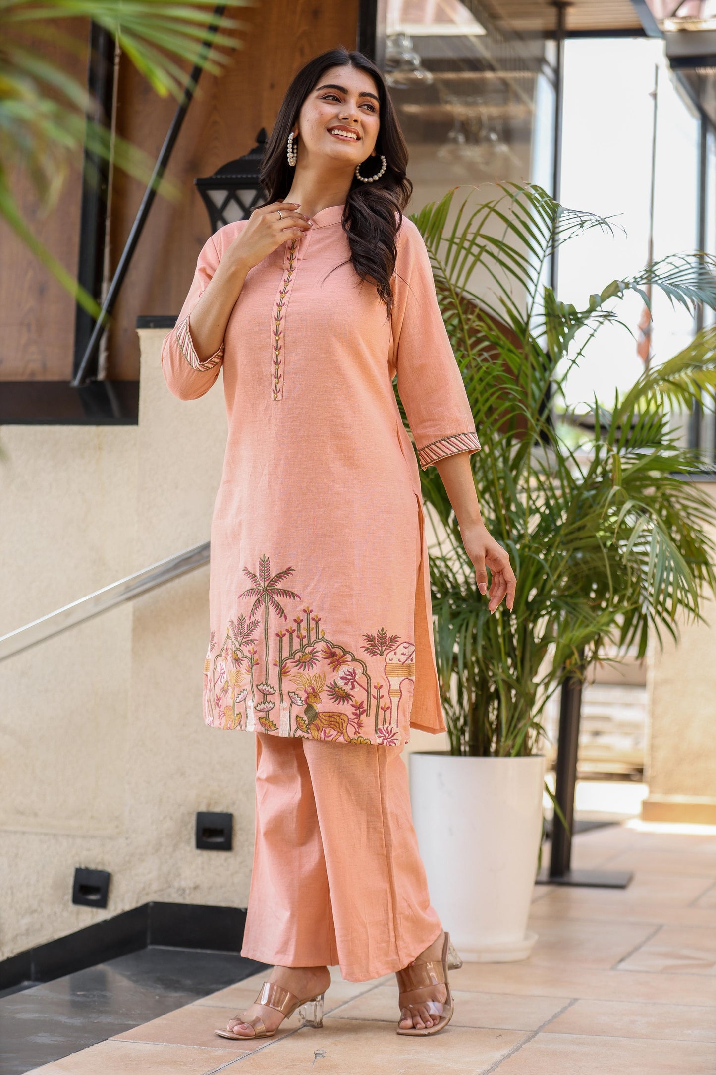 Effortless Style Coord Set In Pure Cotton Flex