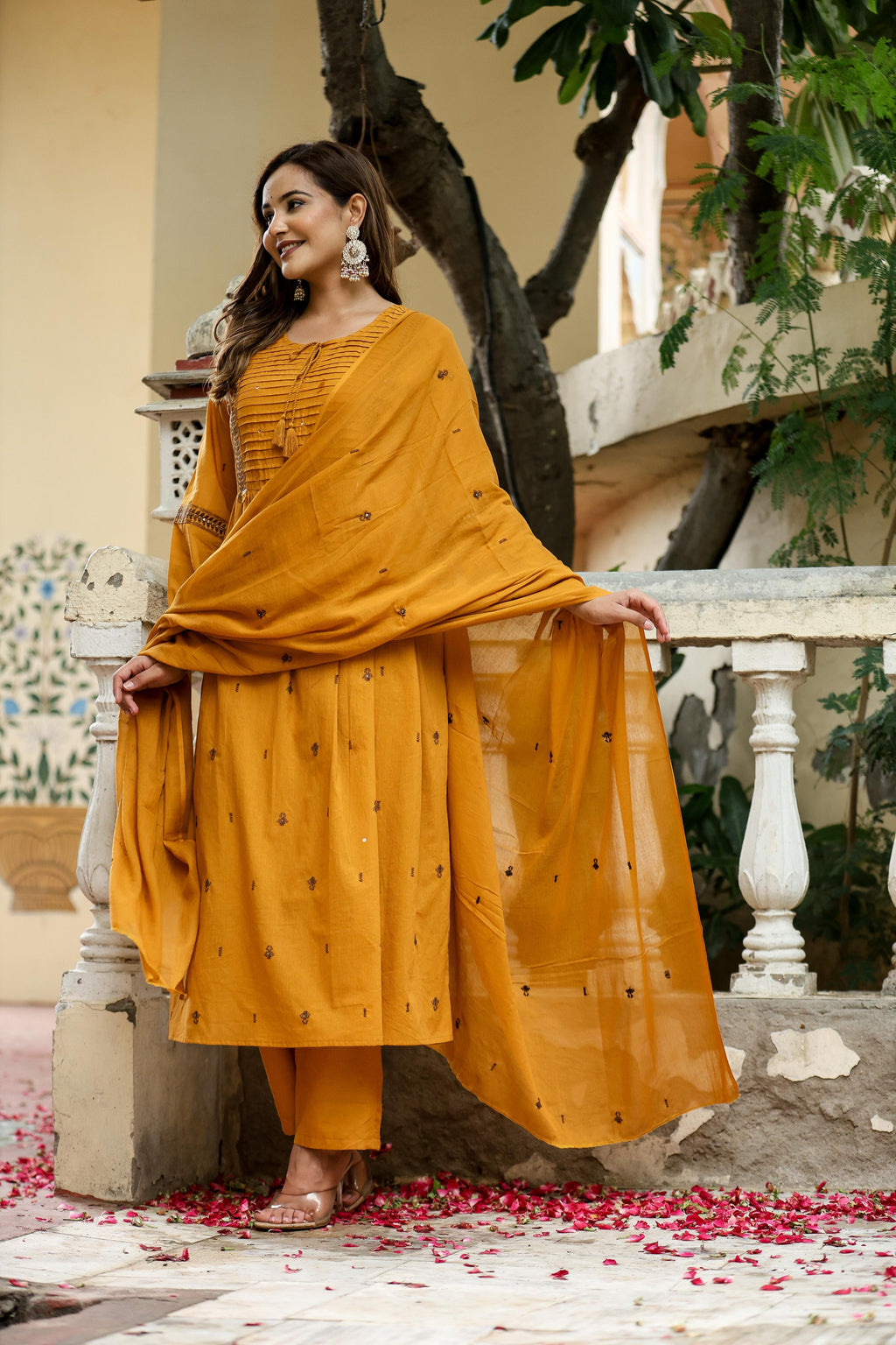 Heavy Embroidery 3 Piece Suit Set With Dupatta