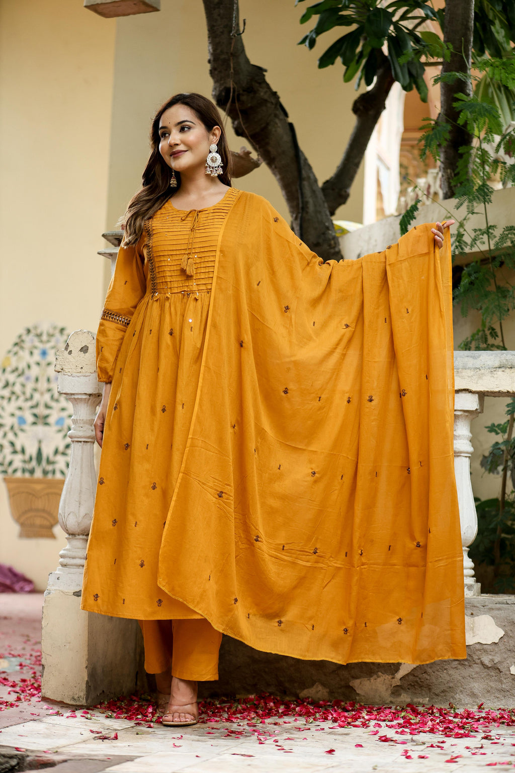 Heavy Embroidery 3 Piece Suit Set With Dupatta