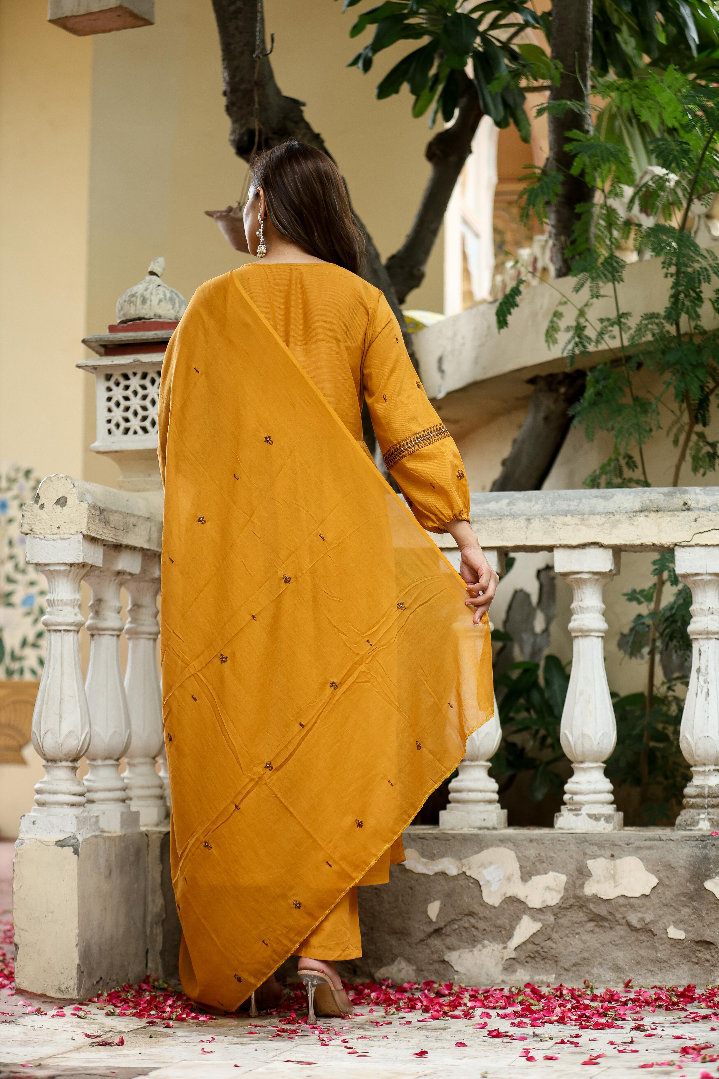 Heavy Embroidery 3 Piece Suit Set With Dupatta