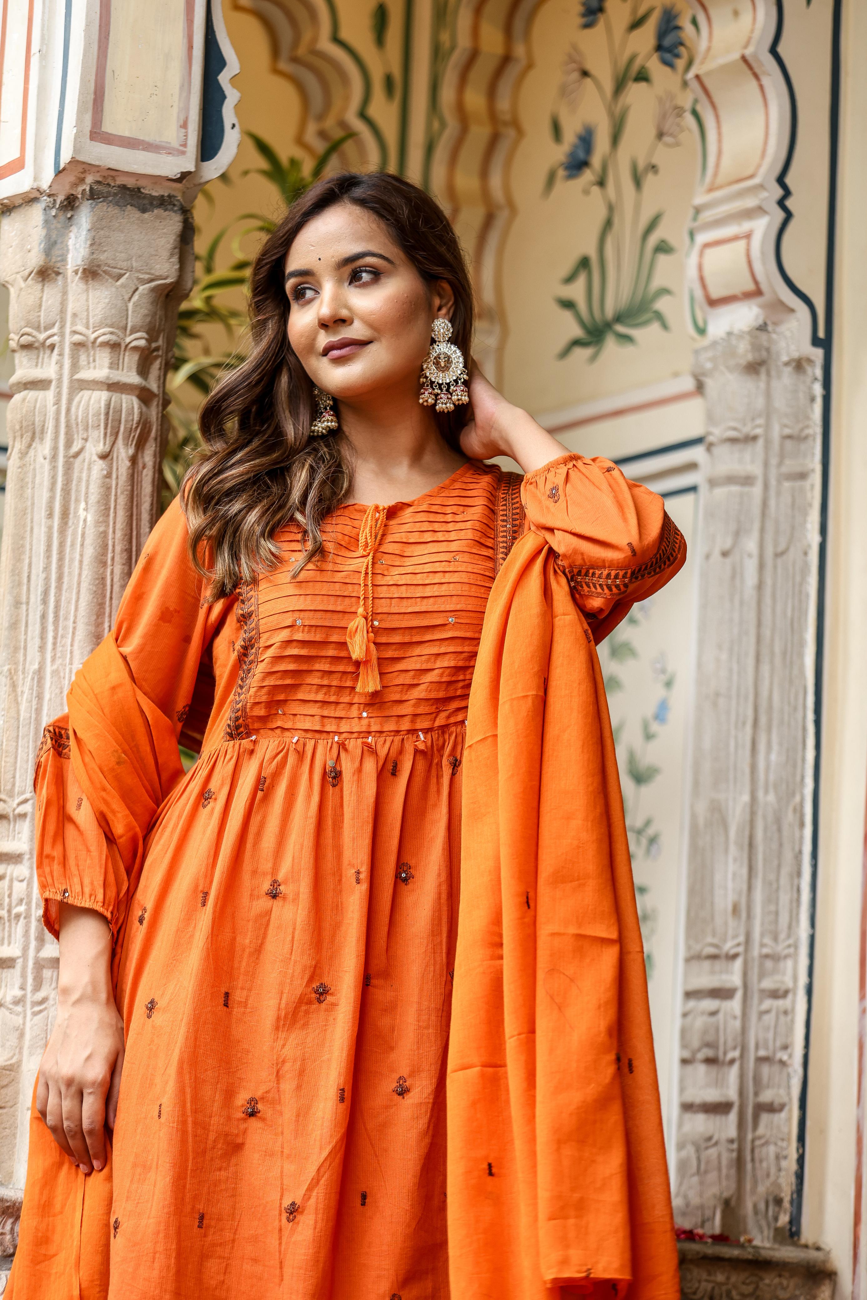 Heavy Embroidery 3 Piece Suit Set With Dupatta