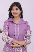Heavy Muslin Full Embroidery Co-Ord Set