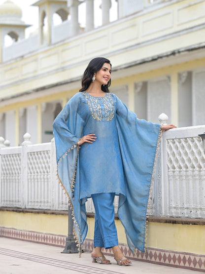 Heavy Shimmer Muslin Kaftan Set