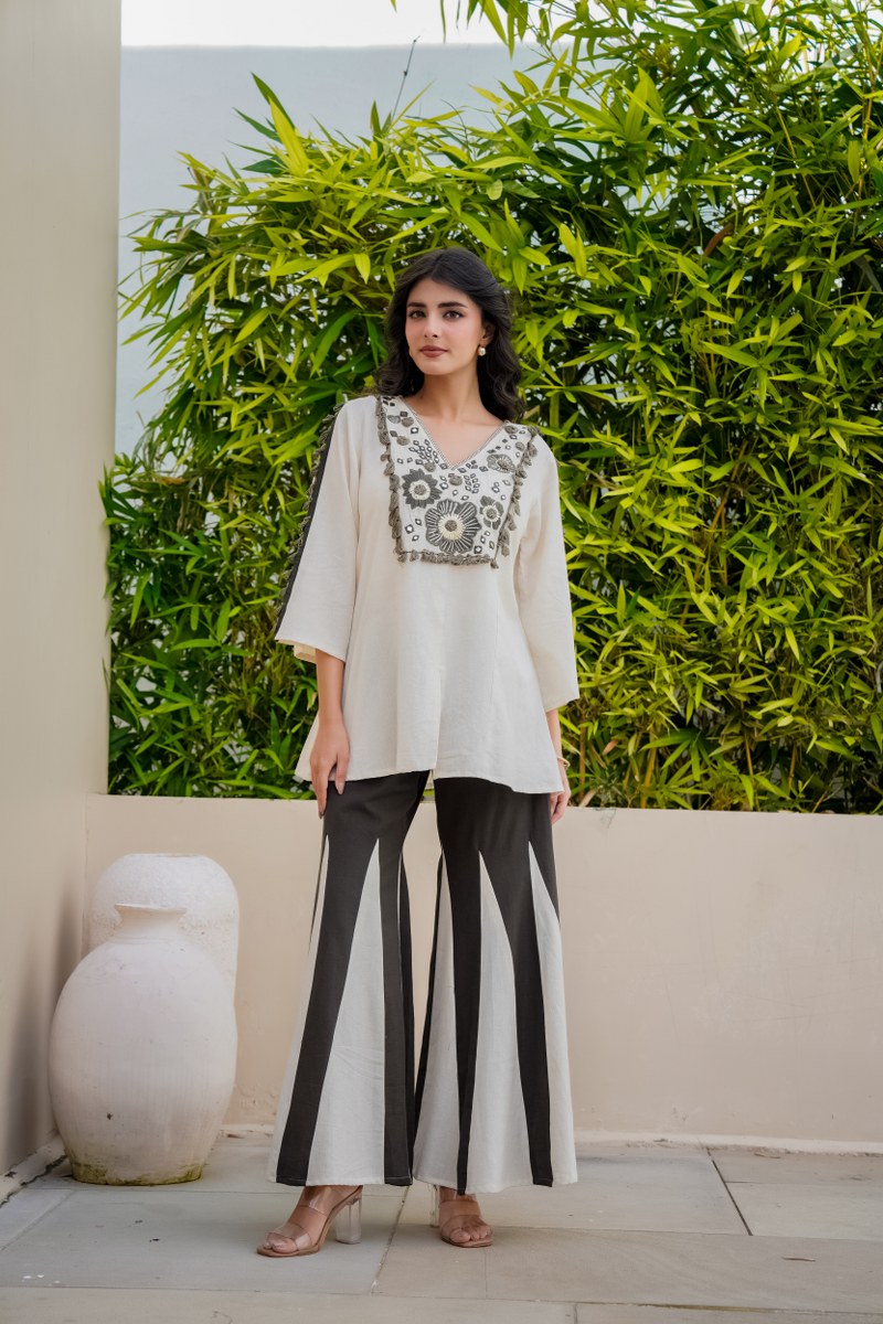 Hand-Embroidered Co-Ord Set