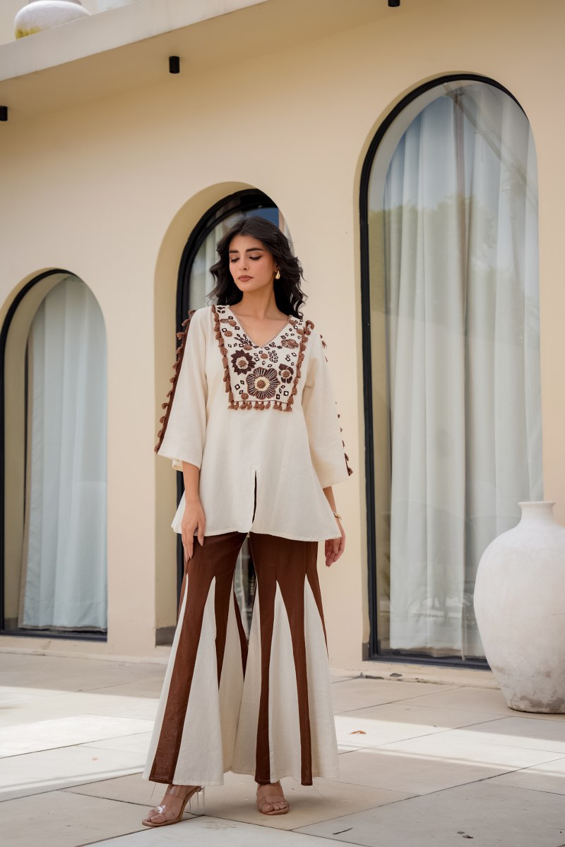Hand-Embroidered Co-Ord Set