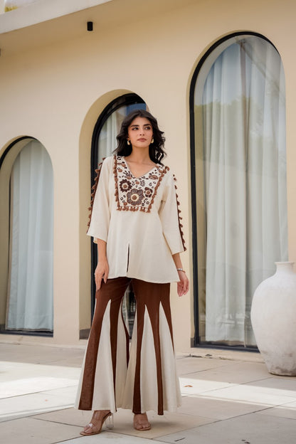 Hand-Embroidered Co-Ord Set