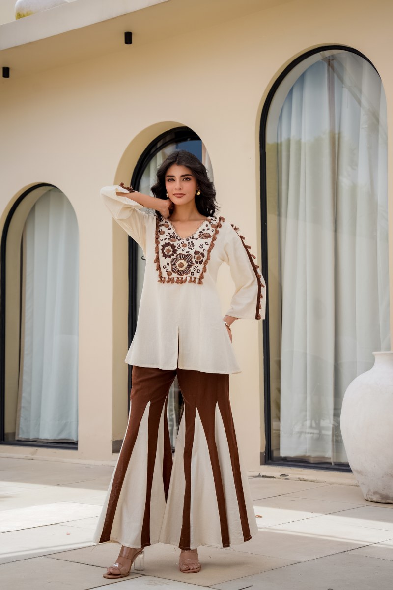 Hand-Embroidered Co-Ord Set
