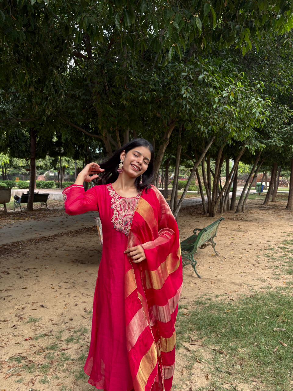 Heavy Work 3 Piece Set With Dupatta
