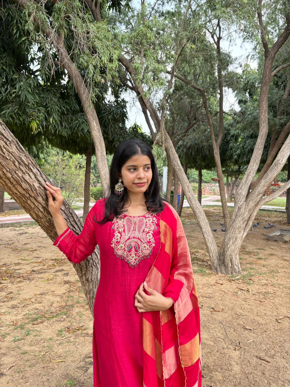 Heavy Work 3 Piece Set With Dupatta