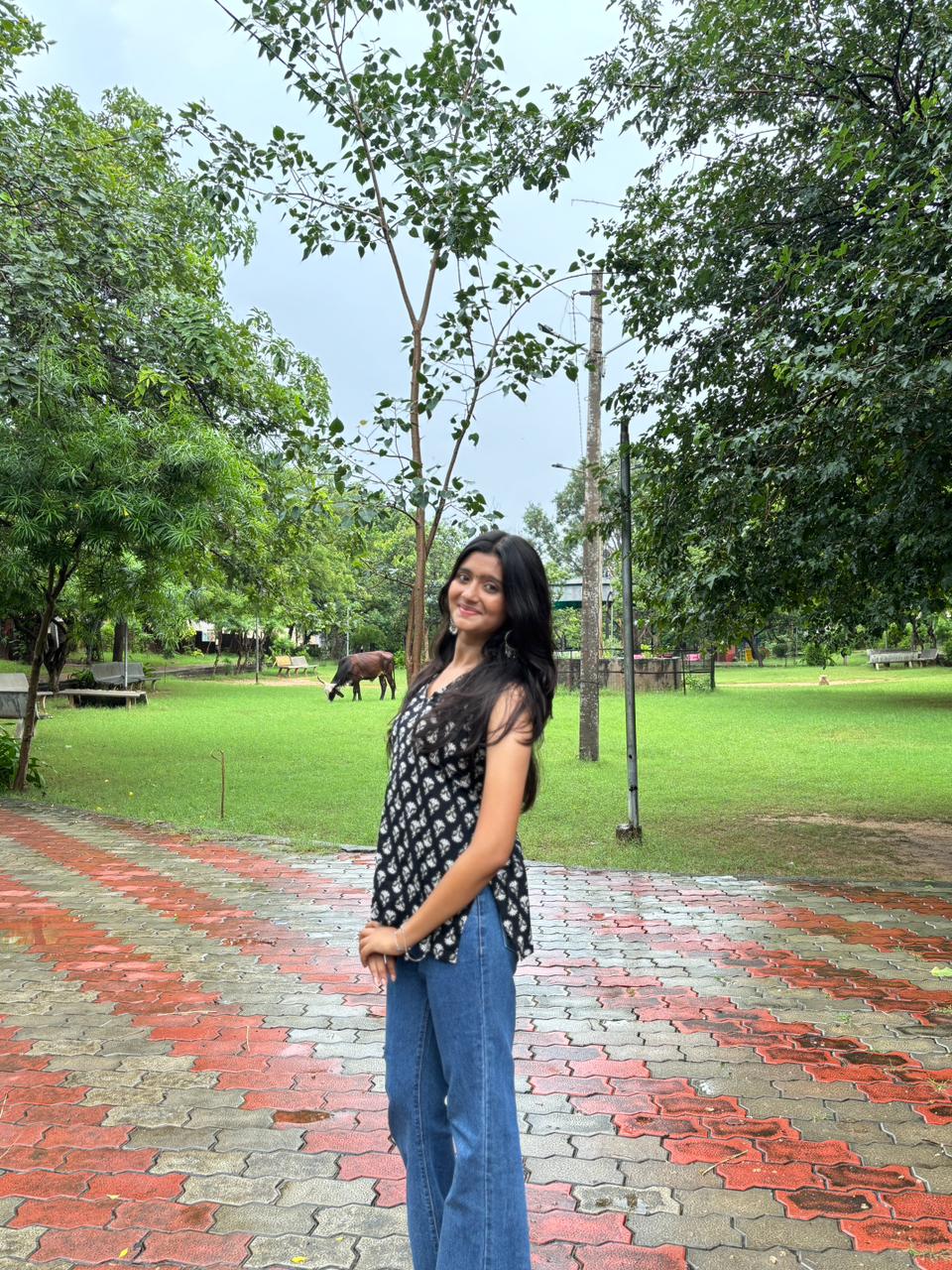 Halter-Neck Hues | Modern Printed Short Kurti