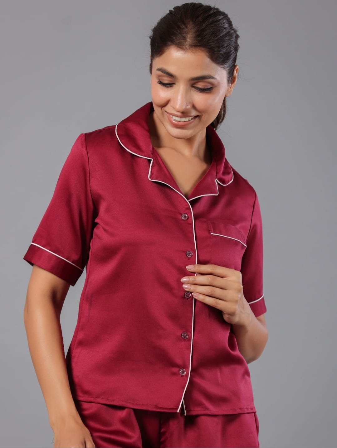 Pure Poly Satin Night Co-Ord Set