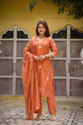 Premium Malchanderi Embroidered Kurta Set with Dupatta