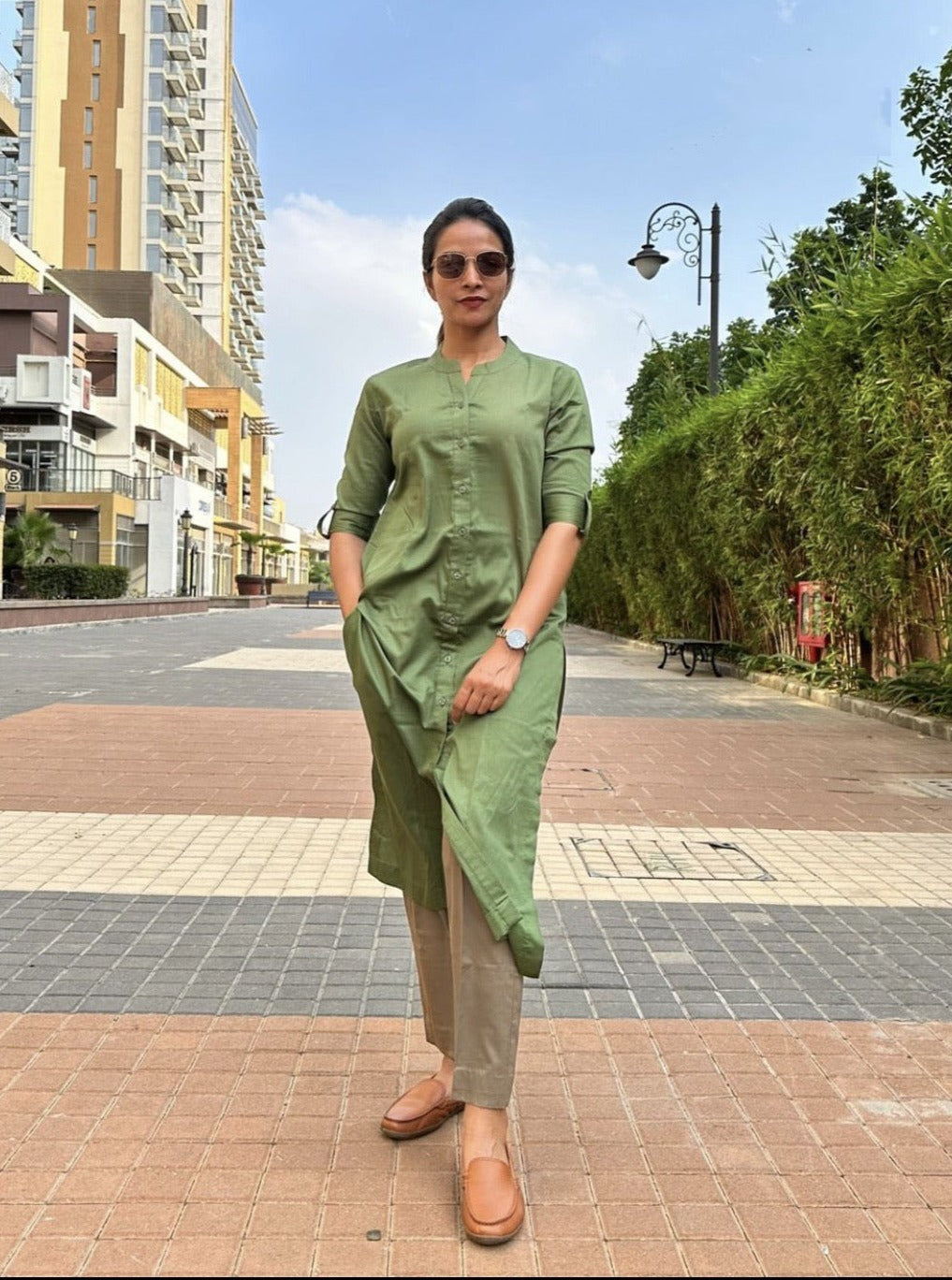 Classy Jam Cotton Kurta Set For Office Wear