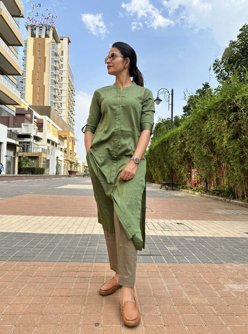 Classy Jam Cotton Kurta Set For Office Wear