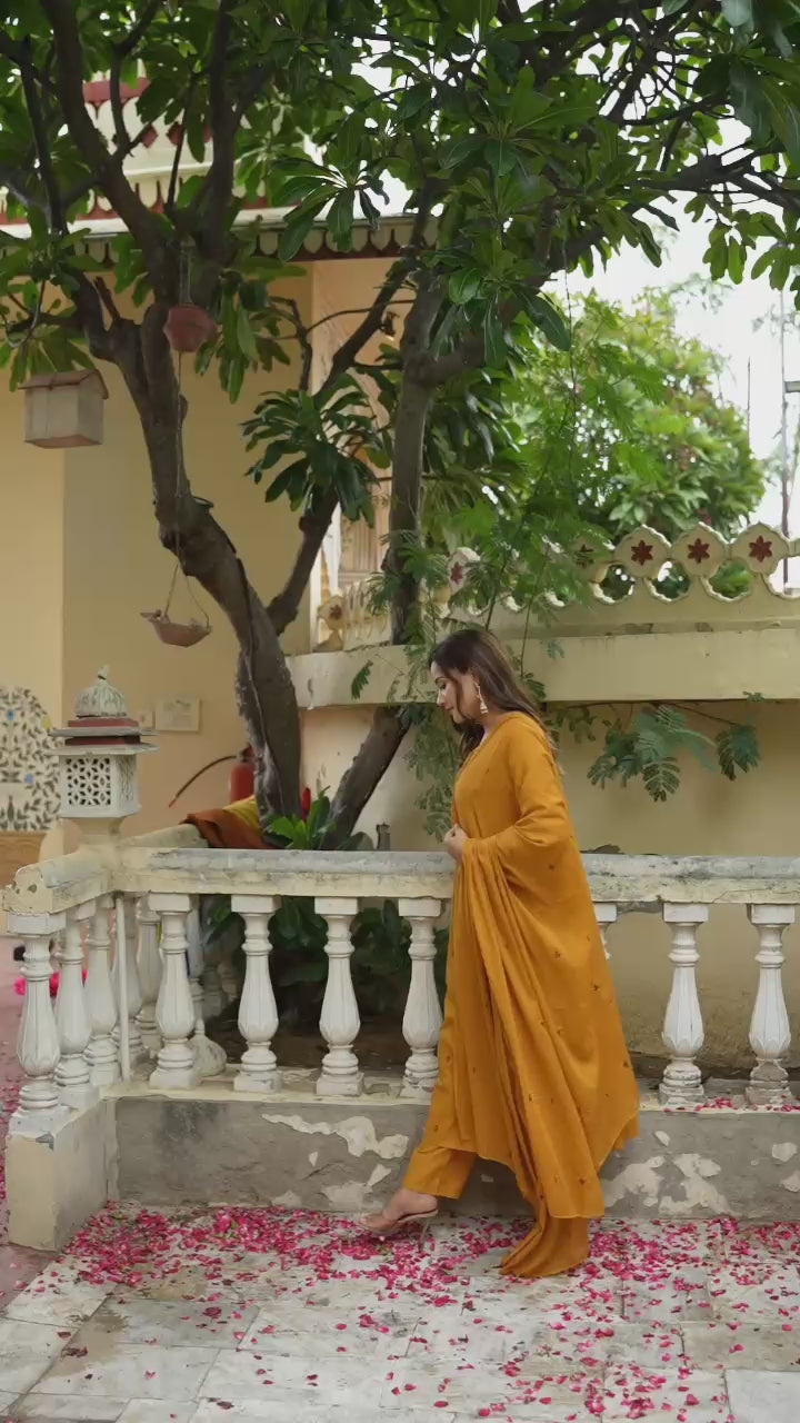 Heavy Embroidery 3 Piece Suit Set With Dupatta