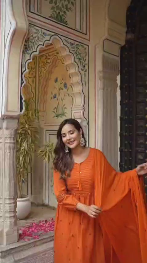 Heavy Embroidery 3 Piece Suit Set With Dupatta