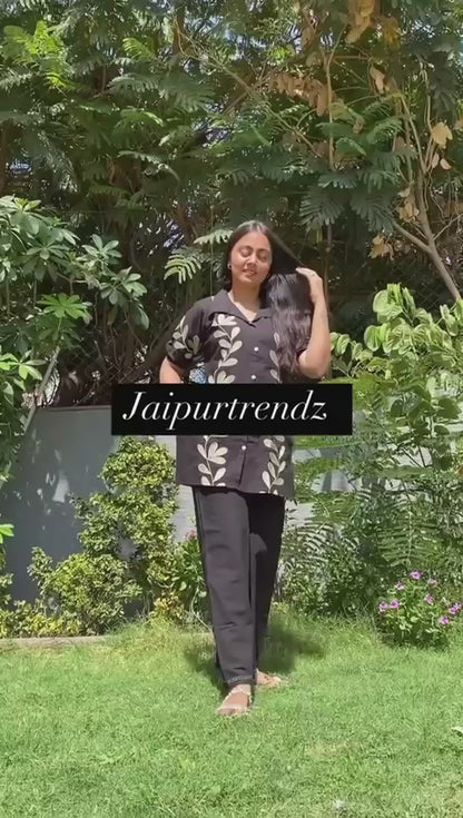 Pure Chanderi Cotton Co-Ord Set